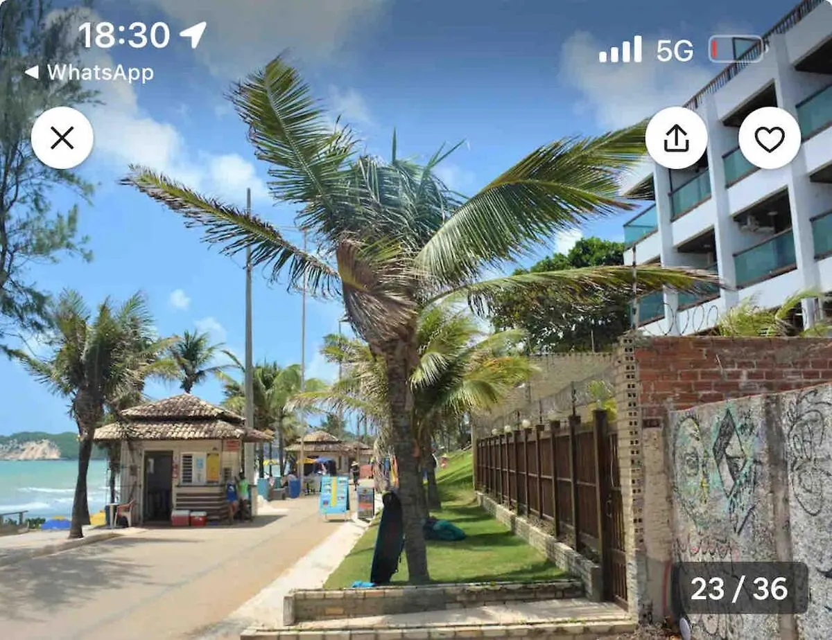 Apartamento Pe Na Areia Em Ponta Negra Natal 0*,  Brésil